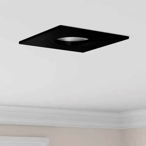 Projecteur 12 pcs Noir 9 x 9 x 2 cm Aluminium
