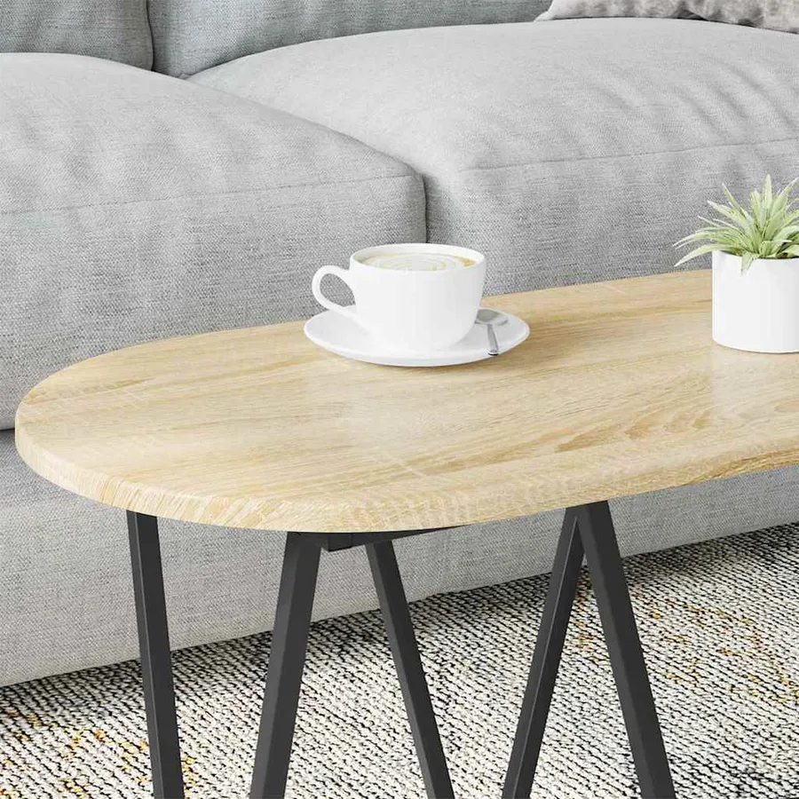 Table basse Chêne Sonoma 80 x 40 x 40.5 cm - 4