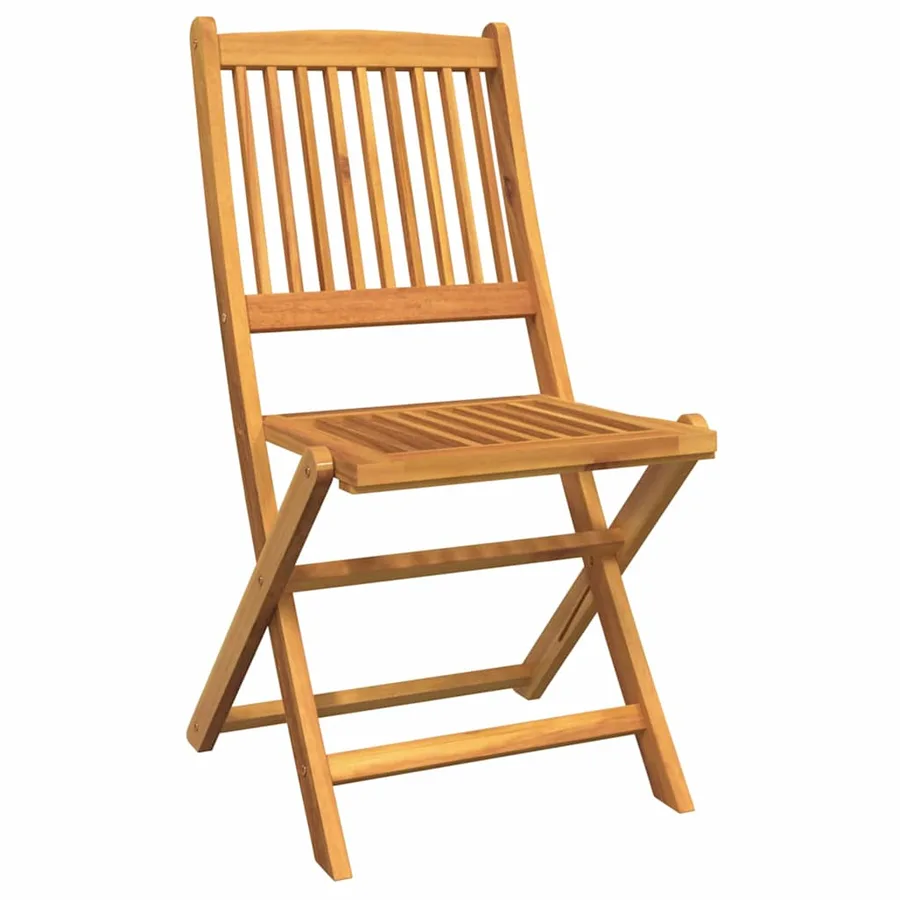 Ensemble bistro de jardin 3 pcs Marron Bois d'Acacia Massif - 5