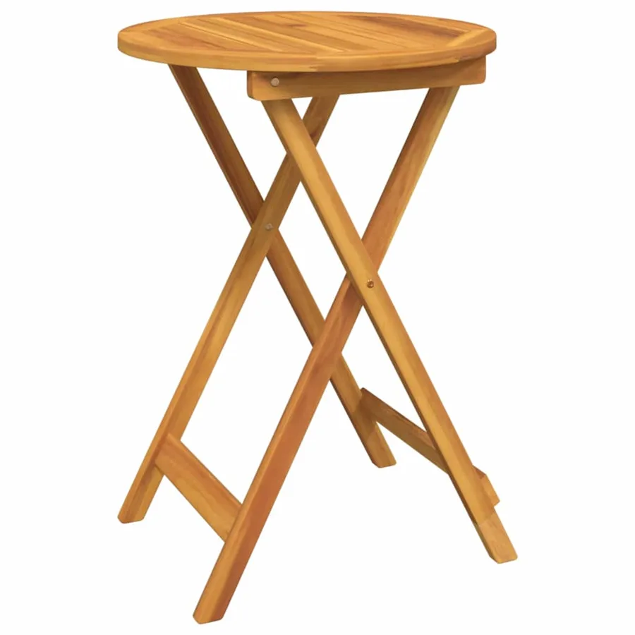 Ensemble bistro de jardin 3 pcs Marron Bois d'Acacia Massif - 6