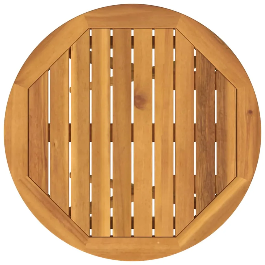 Ensemble bistro de jardin 3 pcs Marron Bois d'Acacia Massif - 9