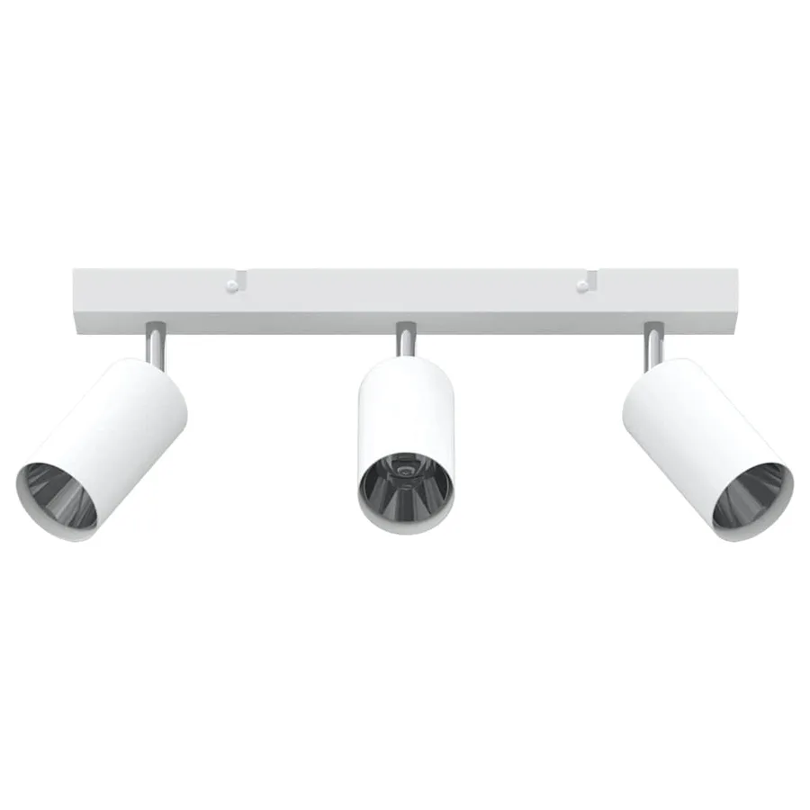Spot de plafond avec des projecteurs Blanc 38 x 6 x 16 cm Métal - 3