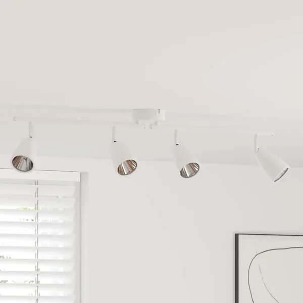 Spot de plafond Blanc 70 x 12,5 x 10,5 cm Métal