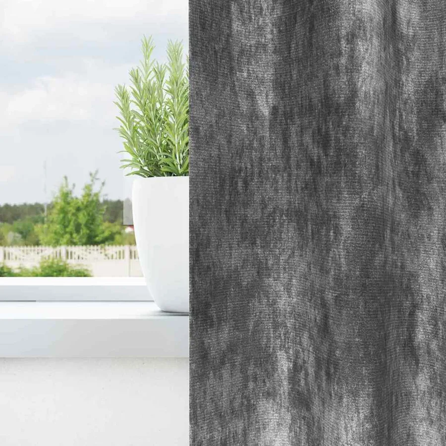 Rideaux en velours 2 pcs Gris 245 x 140 cm Velours - 3