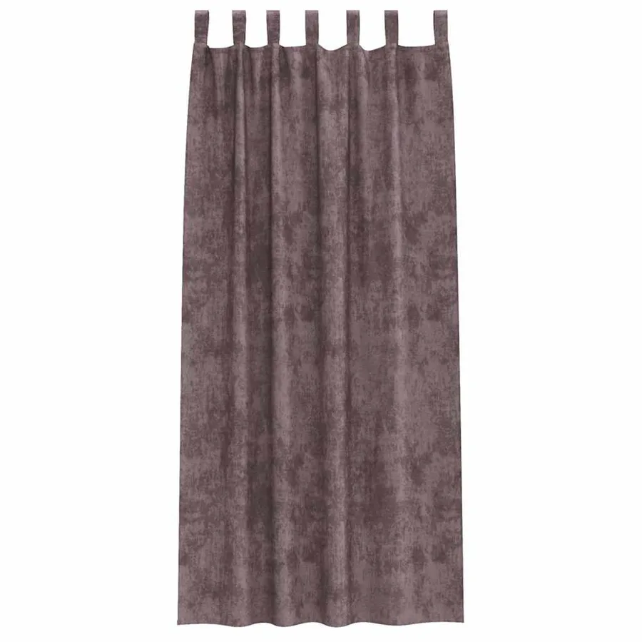Rideaux en velours 2 pcs Marron 225 x 140 cm Velours - 4
