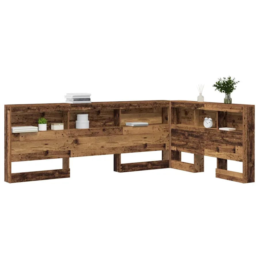 Tête de lit de rangement Bois Ancien 207,5 x 137,5 x 76,5 cm - 3