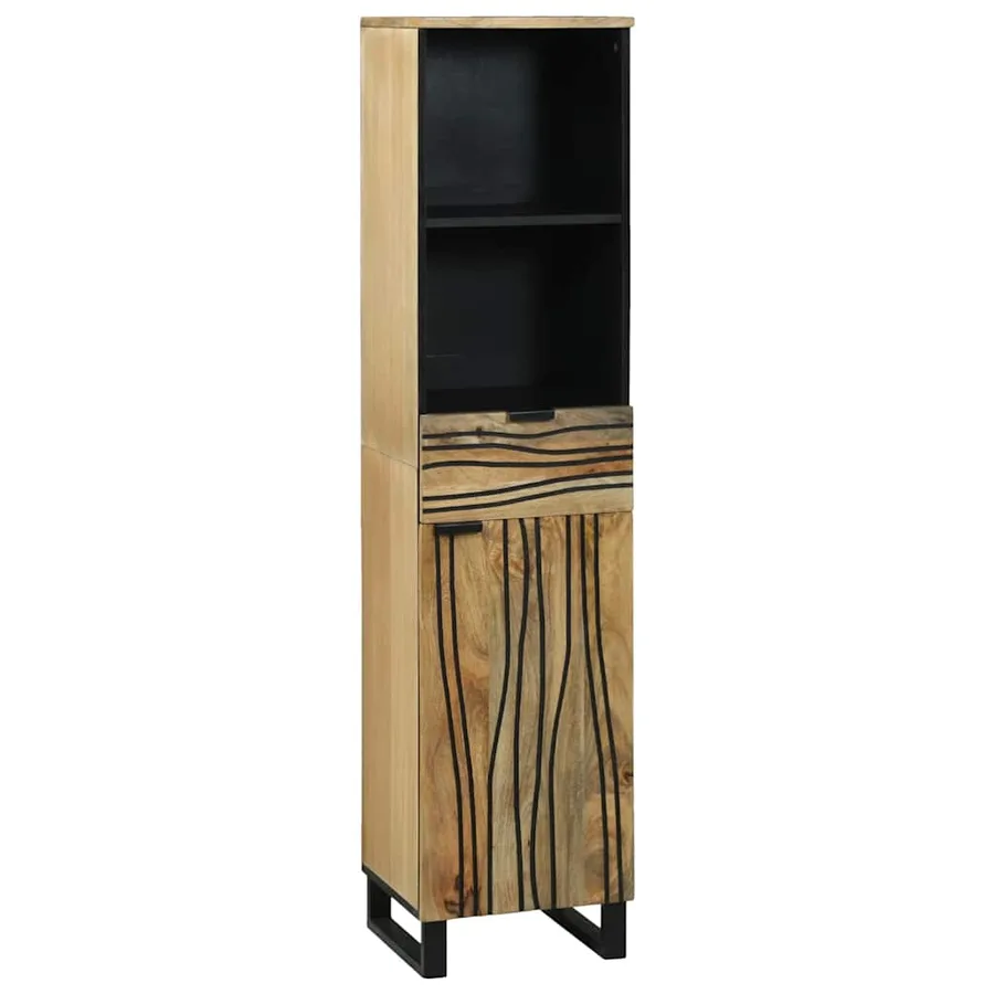 Ensemble de mobilier de salle de bain avec tiroir 3 pcs Marron - 5