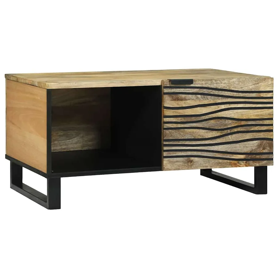 Table basse Naturel 80 x 50 x 40 cm Bois d'ingénierie
