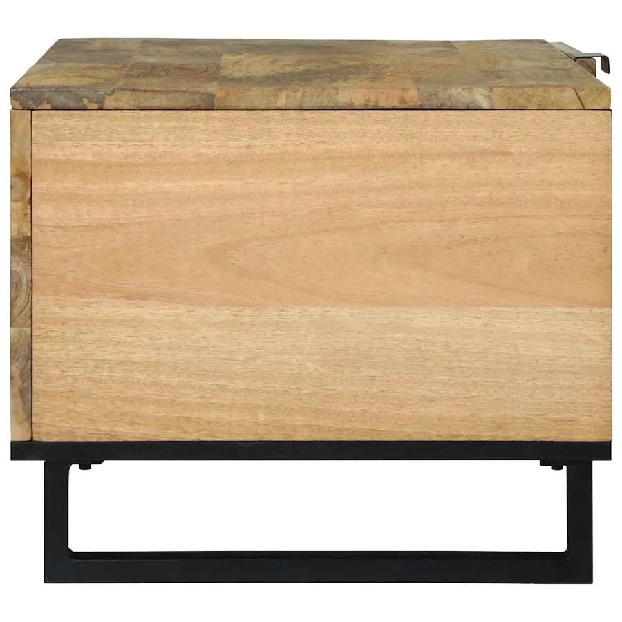 Table basse Naturel 80 x 50 x 40 cm Bois d'ingénierie - 4