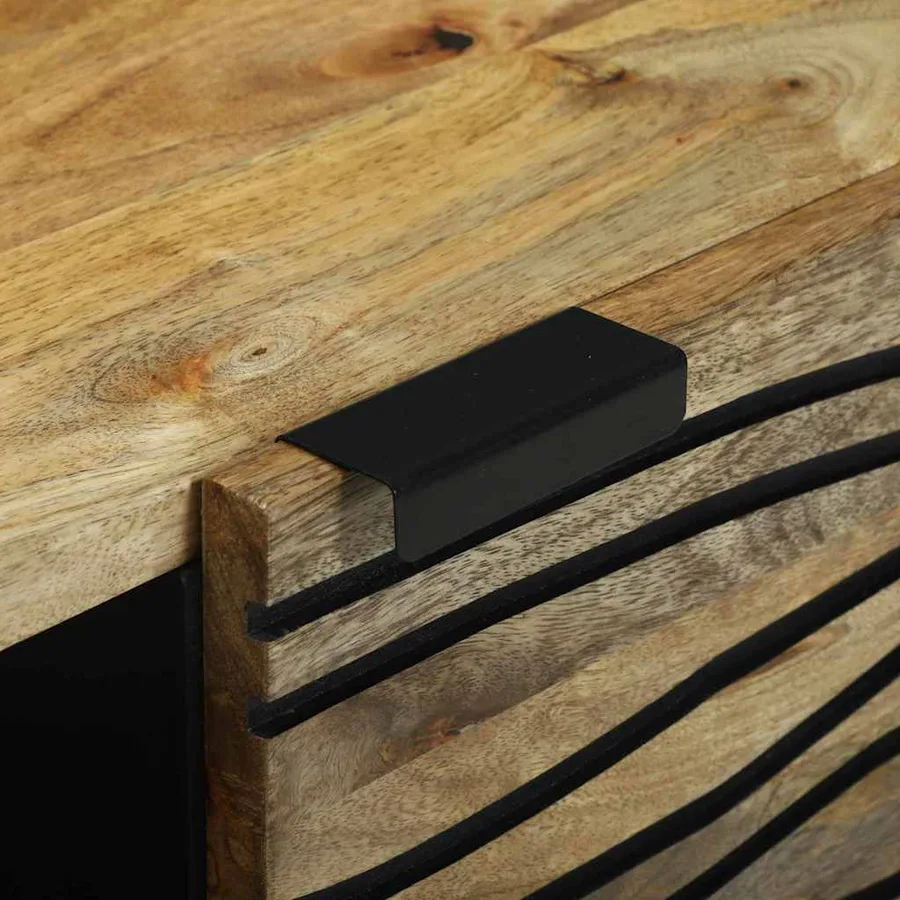Table basse Naturel 80 x 50 x 40 cm Bois d'ingénierie - 7