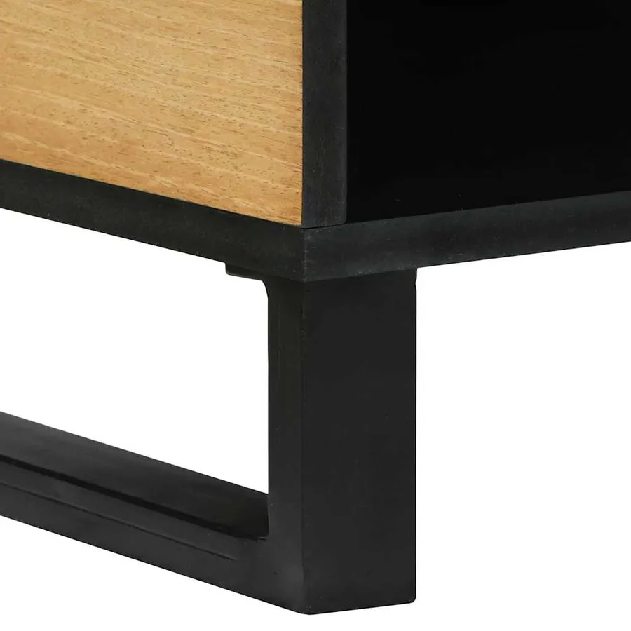 Table basse Naturel 80 x 50 x 40 cm Bois d'ingénierie - 8