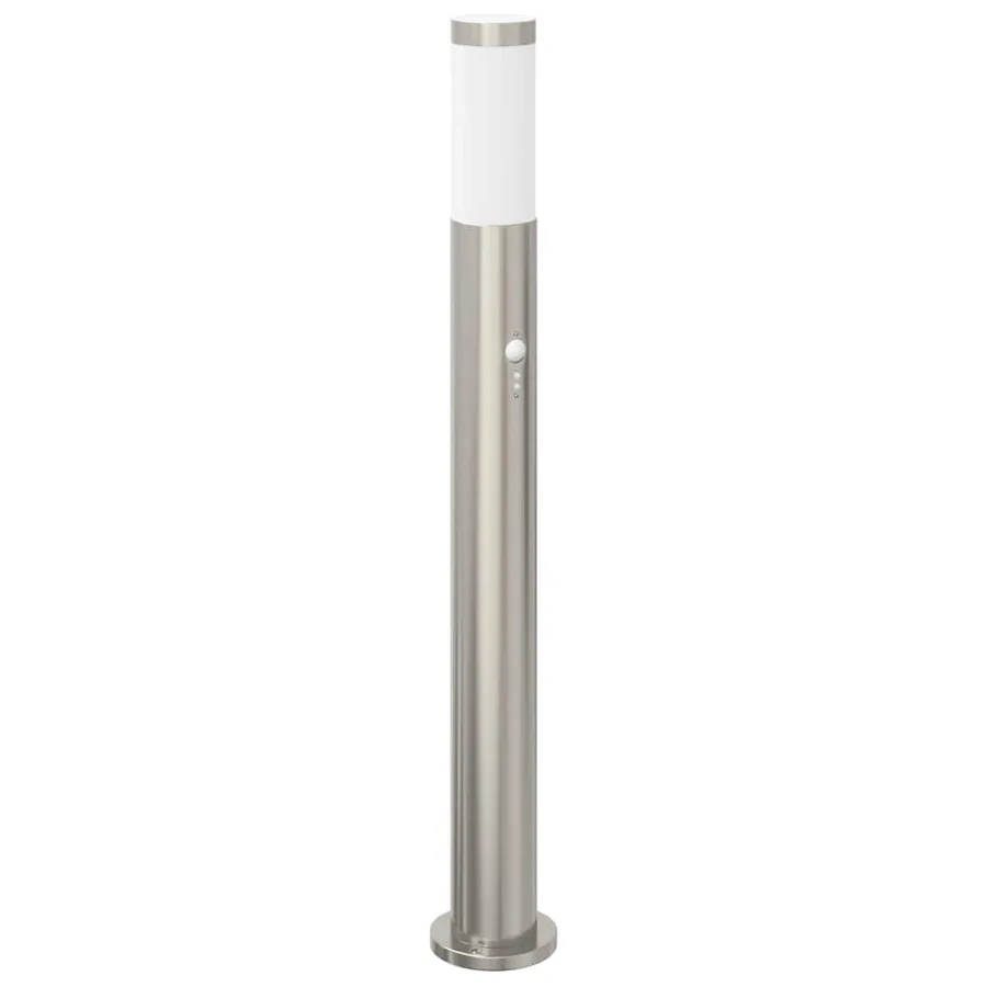 Bornes lumineuses avec détecteur lot de 3 80 cm acier inoxydable IP44 - 4