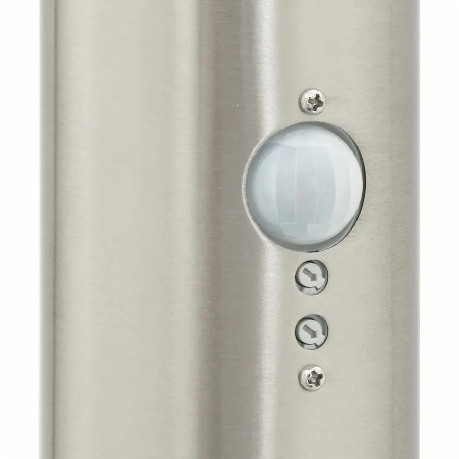 Bornes lumineuses avec détecteur lot de 3 80 cm acier inoxydable IP44 - 7