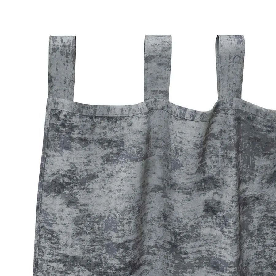 Rideaux en velours 2 pcs Gris Argenté 140 x 140 cm Velours - 5