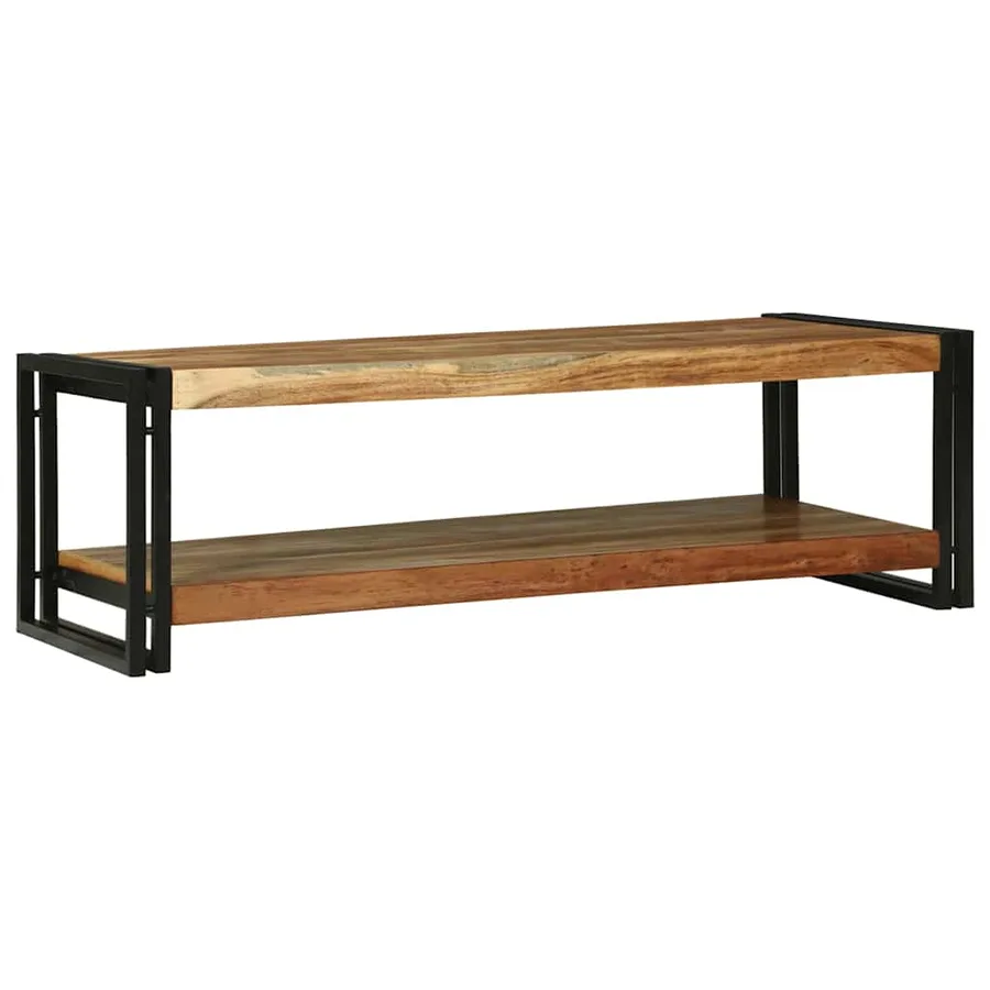 Table basse Marron 120 x 50 x 38 cm Bois d'Acacia Massif - 2
