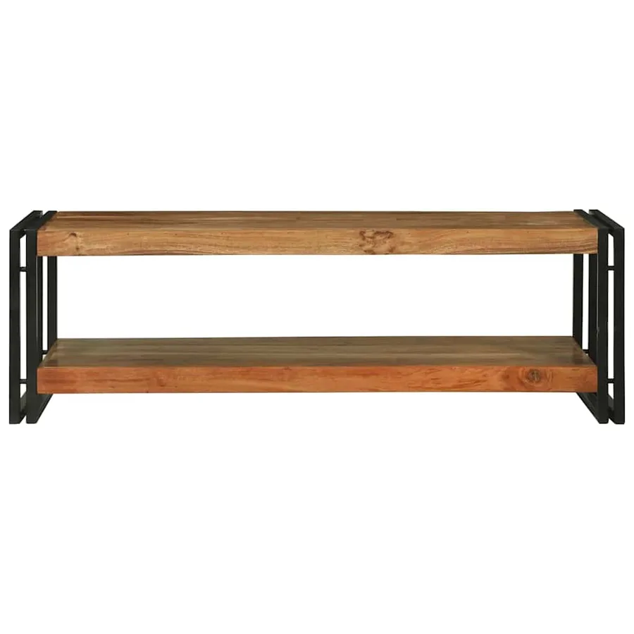 Table basse Marron 120 x 50 x 38 cm Bois d'Acacia Massif - 3