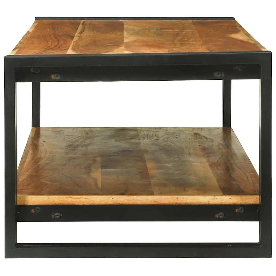 Table basse Marron 120 x 50 x 38 cm Bois d'Acacia Massif - 4
