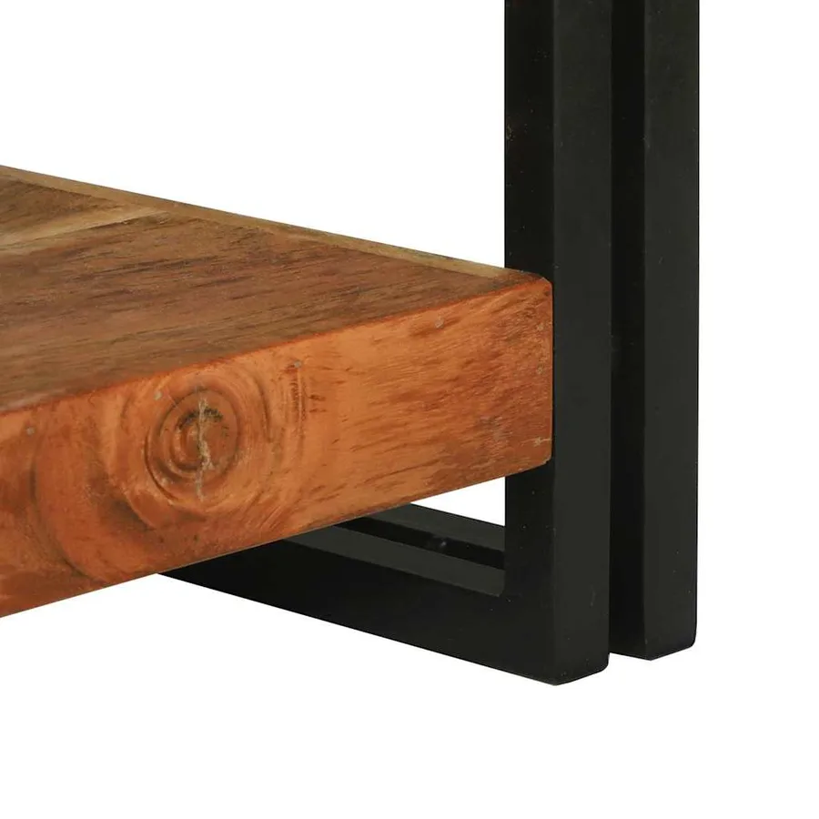 Table basse Marron 120 x 50 x 38 cm Bois d'Acacia Massif - 7
