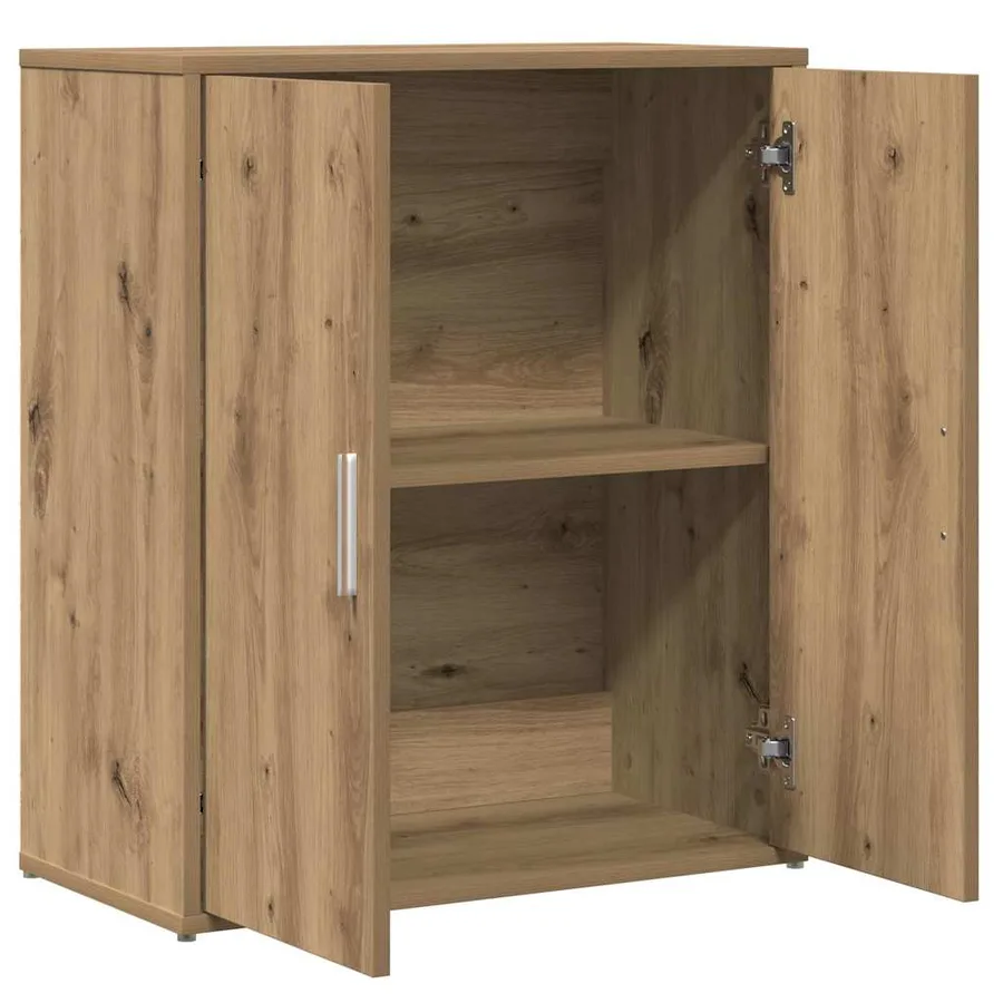 Buffet 2 pcs Chêne artisanal 60 x 31 x 70 cm Bois d'ingénierie - 5