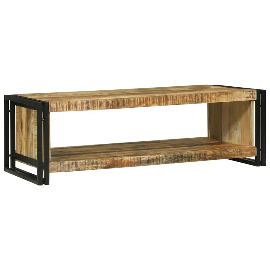 Table basse Marron 120 x 50 x 38 cm Bois de mangue massif - 2