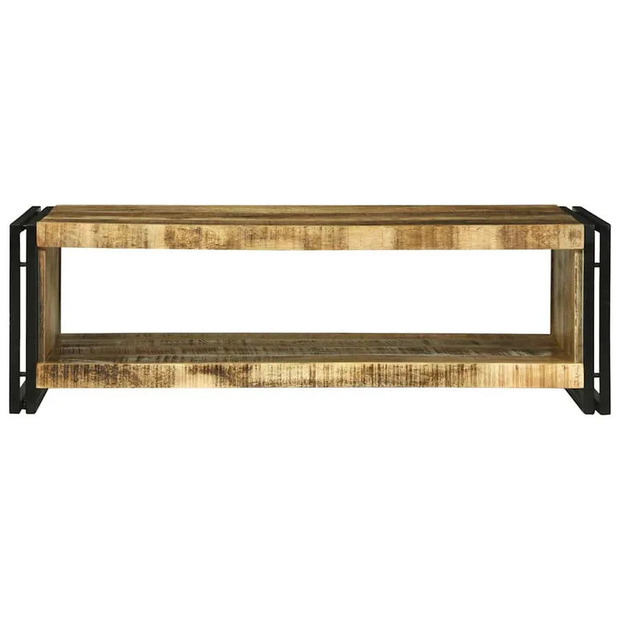 Table basse Marron 120 x 50 x 38 cm Bois de mangue massif - 3