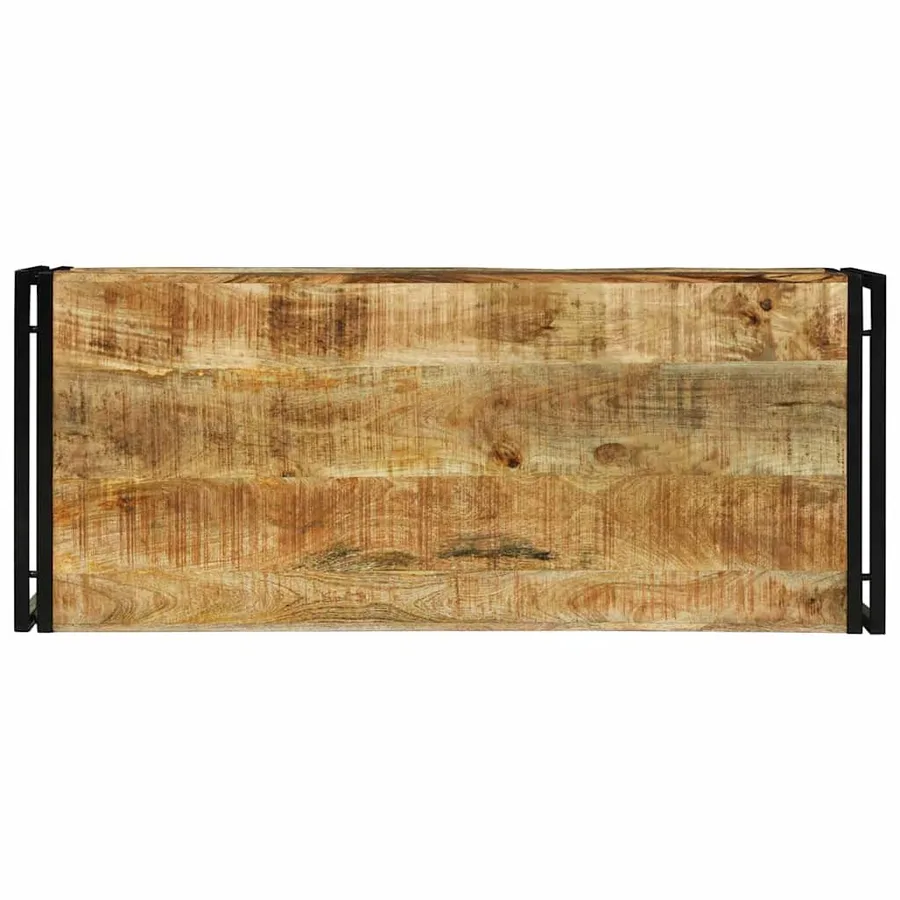 Table basse Marron 120 x 50 x 38 cm Bois de mangue massif - 5