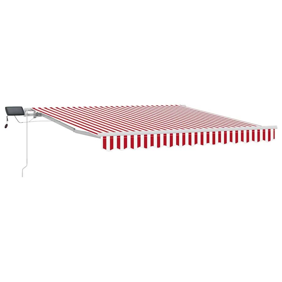 Auvent rétractable Rouge et Blanc 350 x 250 cm - 2