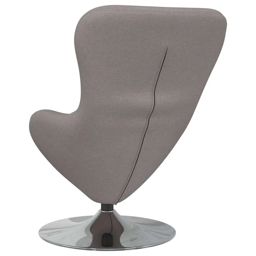 Fauteuil œuf Taupe 63 x 73 x 90 cm tissu - 6