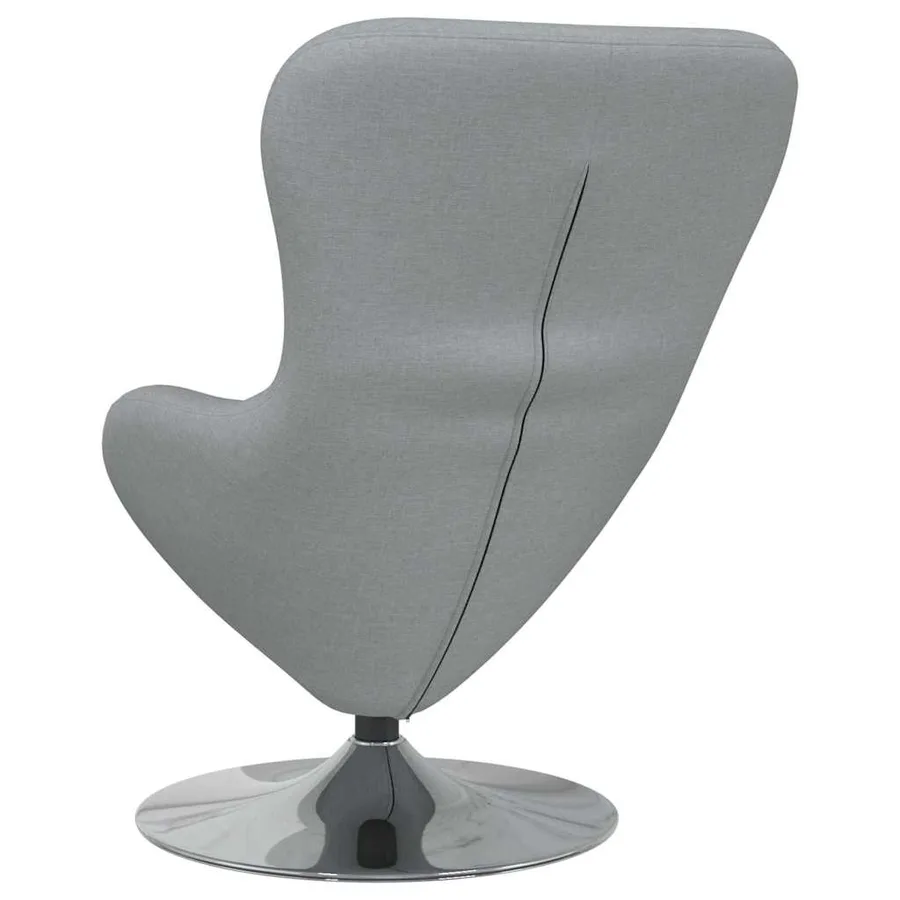 Fauteuil œuf Gris clair 63 x 73 x 90 cm tissu - 6