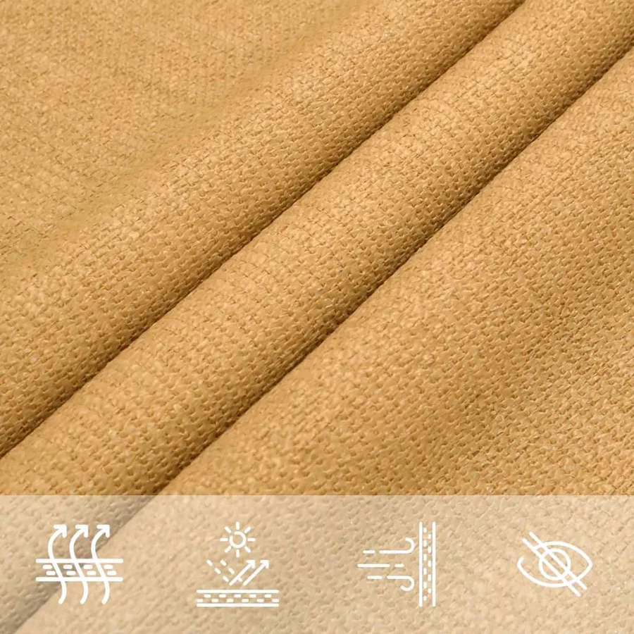 Voile d'ombrage 160 g/m² trapèze gris clair 4/5x4 m PEHD - 8