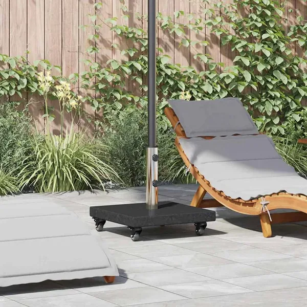 Pied de parasol 30kg Noir Granite Carré