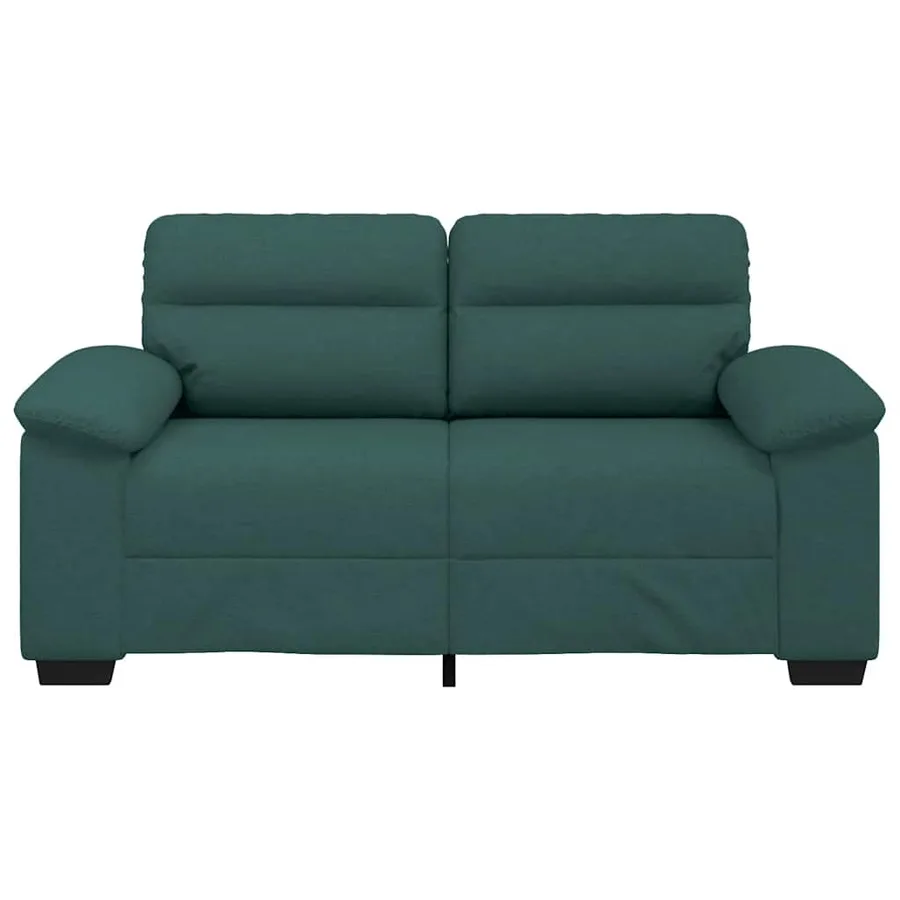 Canapé 2 places vert foncé 160 x 81 x 84 cm en tissu - 4