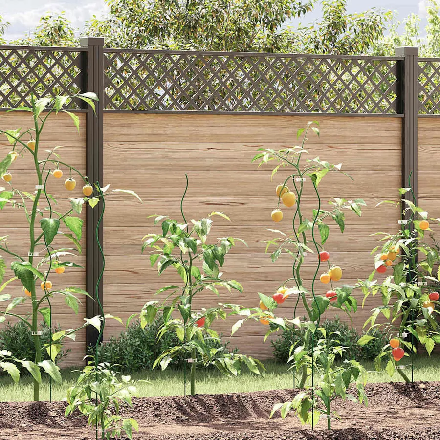 Soutien de plante 5 pcs Vert 110 x 0.6 x 0.6 cm Acier
