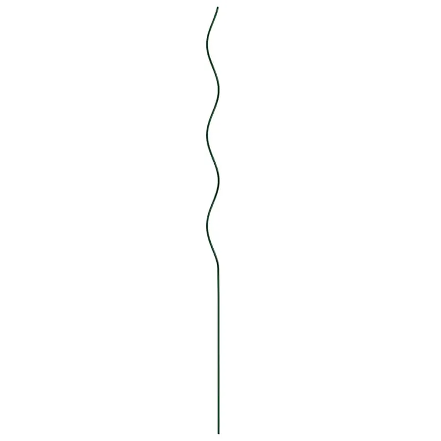 Soutien de plante 5 pcs Vert 110 x 0.6 x 0.6 cm Acier - 2