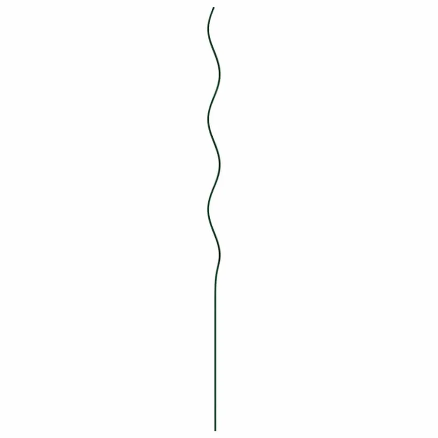 Soutien de plante 5 pcs Vert 110 x 0.6 x 0.6 cm Acier - 6