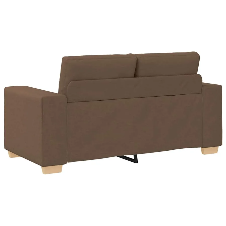 Canapé 3 pcs Marron 221 x 80 x 80 cm Tissu en lin mélangé - 6