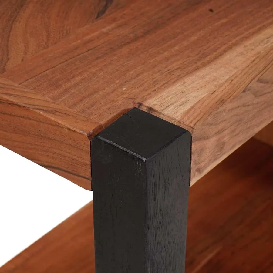 Étagère Marron 50 x 30 x 75 cm Bois d'Acacia Massif - 7