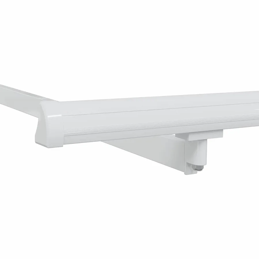 Cadre d'auvent Blanc 3,5 x 2 m Métal - 7