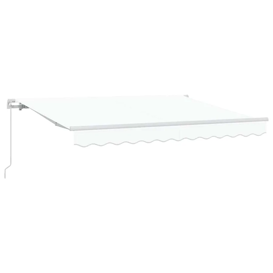 Auvent Rétractable Blanc 250 x 200 cm tissu - 2