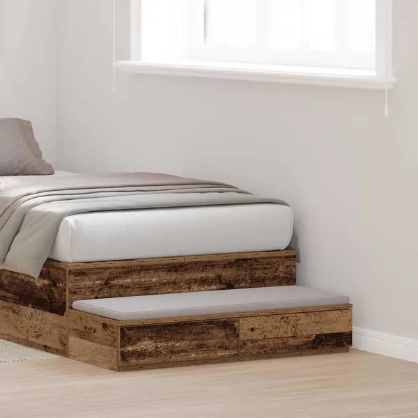 Tiroirs de lit avec tiroir Bois ancien 90 x 36,5 x 16,5 cm