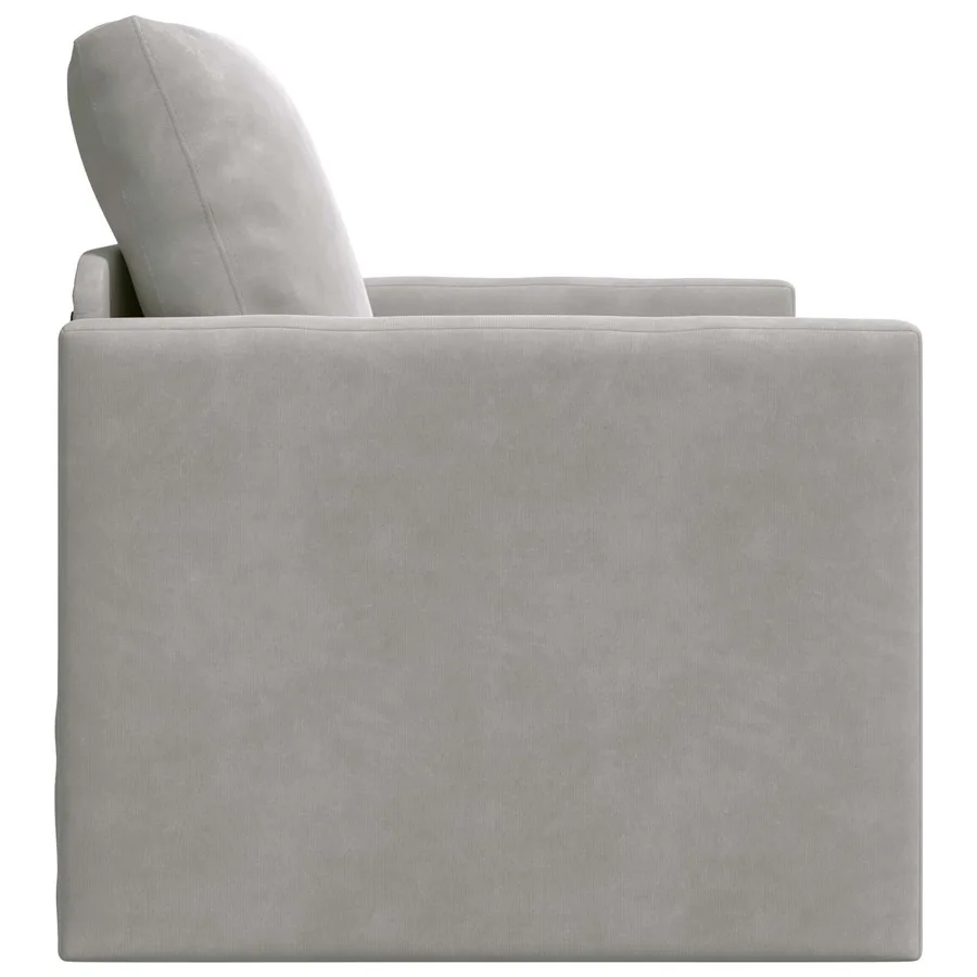 Canapé-Lit Gris clair 74 x 77 x 81 cm Velours - 6