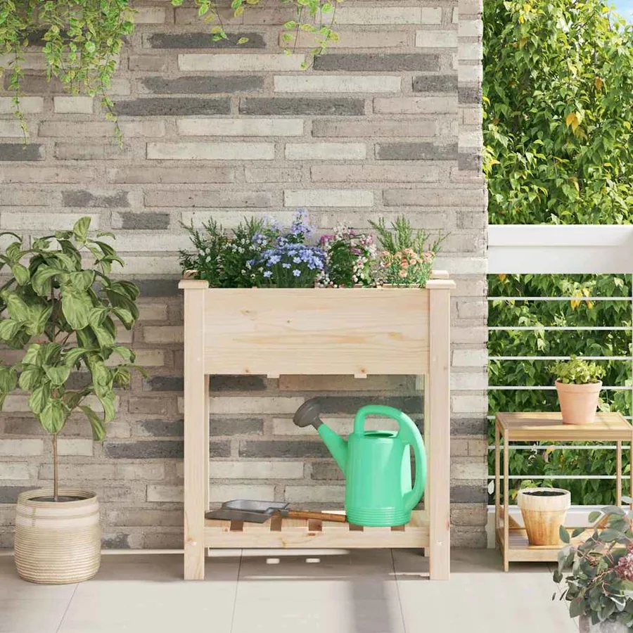 Cache-pot de jardin Beige 71 x 37 x 76,5 cm