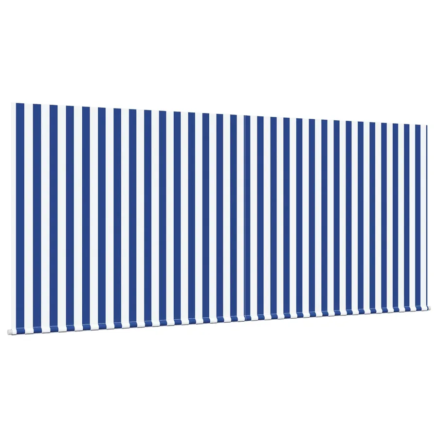 Auvent Rétractable Bleu et Blanc 350 x 250 cm - 4