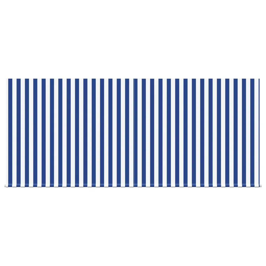 Auvent Rétractable Bleu et Blanc 350 x 250 cm - 7
