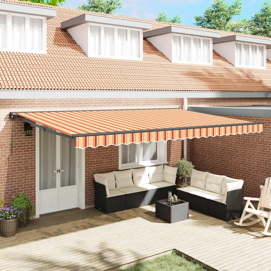 Cadre d'auvent Multicolore 500 × 300 cm