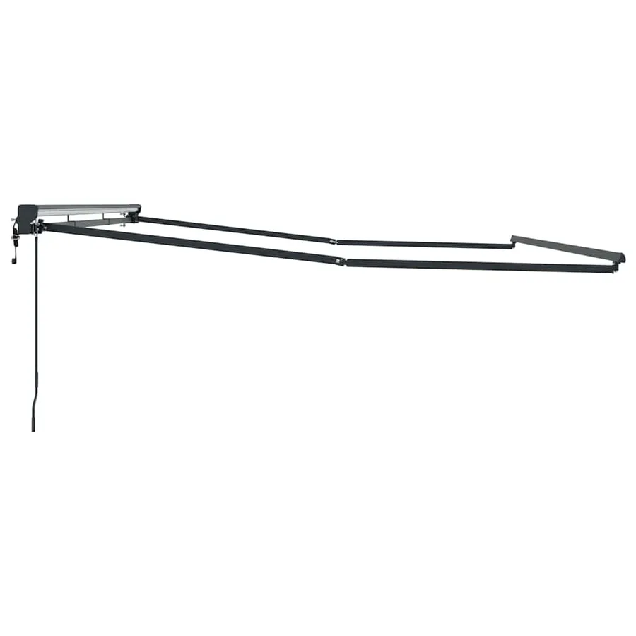 Cadre d'auvent Réglable Anthracite 4 × 3 m Acier - 5
