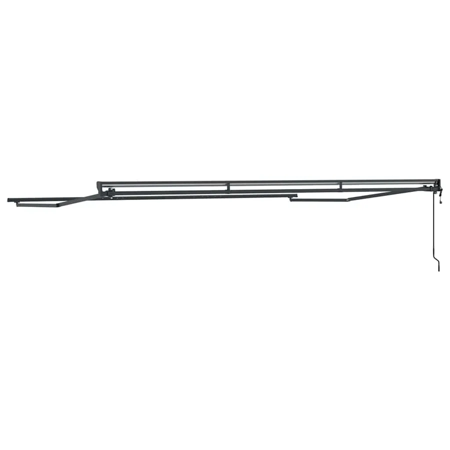 Cadre d'auvent Réglable Anthracite 4 × 3 m Acier - 6