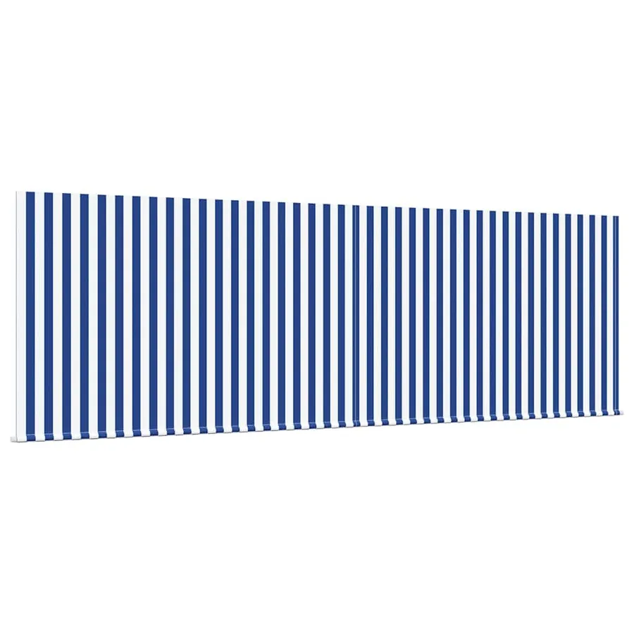 Auvent Rétractable Bleu et Blanc 400 × 300 cm - 4