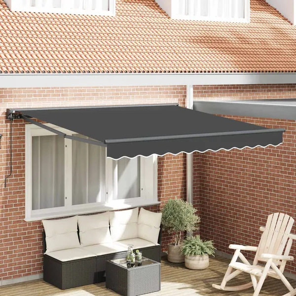 Cadre d'auvent Anthracite 350 x 250 cm