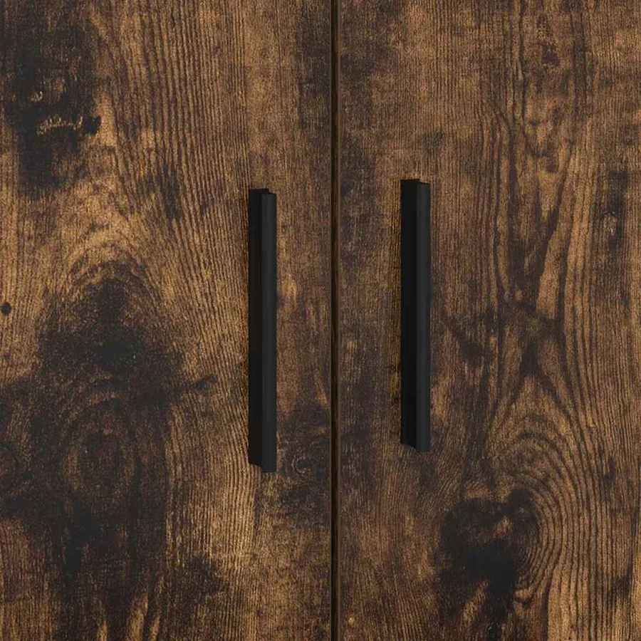Cadre de lit avec rangement Chêne fumé 75 cm Bois d'ingénierie - 11